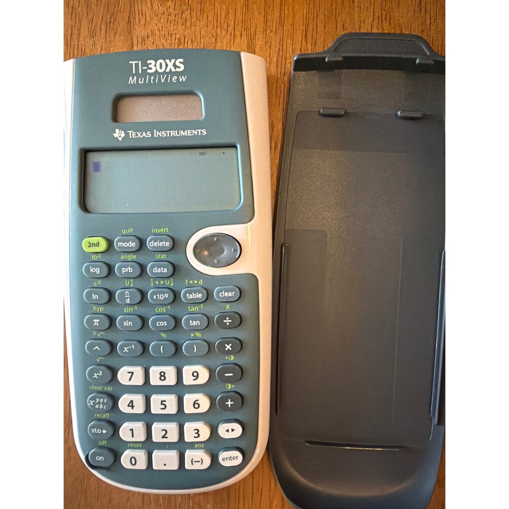 Texas Instruments TI-30XS MultiView Scientific Calculator Blue White with Cover